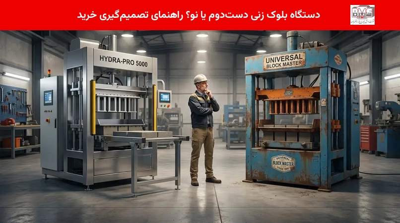 دستگاه بلوک زنی دست‌دوم یا نو؟ راهنمای تصمیم‌گیری خرید