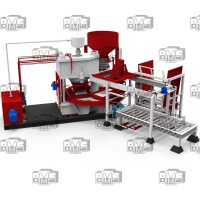 دستگاه اتوماتیک خط تولید جدول وت پرس 3 ایستگاه Wet Press - TB1200