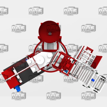 دستگاه اتوماتیک خط تولید جدول وت پرس 3 ایستگاه Wet Press - TB1200